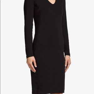 James Perse long sleeve v neck dress size 2